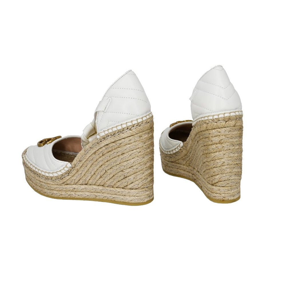 Gucci GG Marmont Matelassé Leather Espadrille Platform - Picture 4 of 13